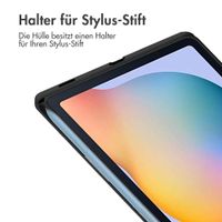 imoshion Trifold Hardcase Klapphülle für das Samsung Galaxy Tab S6 Lite (2020/2022/2024) - Schwarz