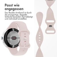 imoshion Silikon-Armband⁺ für  Google Pixel Watch 3 / 4 (45 mm) - Größe S - Rosa