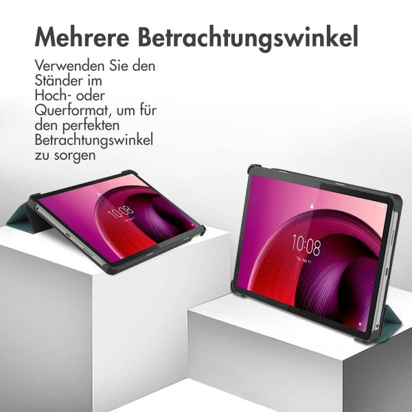 imoshion Trifold Klapphülle Lenovo Tab M10 5G - Dunkelgrün