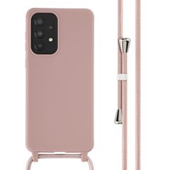 imoshion SilikonHülle mit Band Samsung Galaxy A33 - Sand Pink