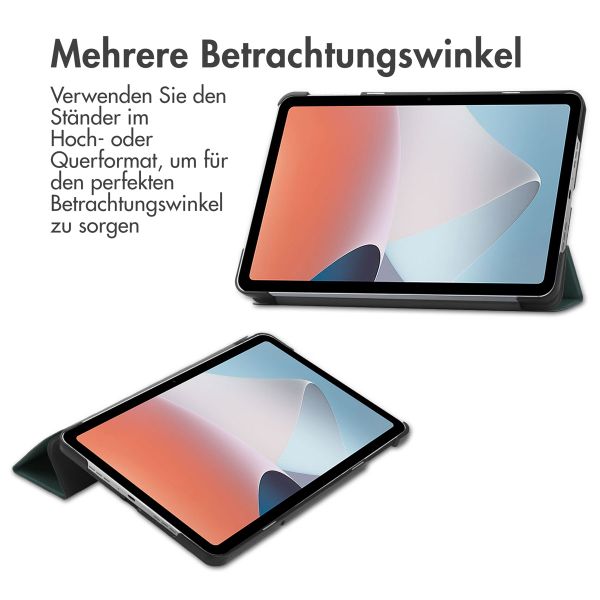 imoshion Trifold Klapphülle für das Oppo Pad Air - Dunkelgrün