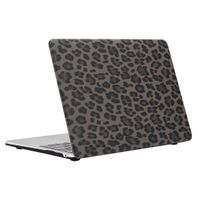 Selencia Sabi Laptop Cover Leopardenmuster Apple MacBook Air 13 Zoll (2018-2020) - Midnight Black