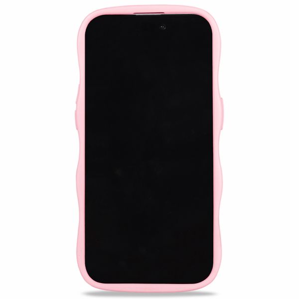 Holdit Wavy Case für das iPhone 15 Pro - Pink