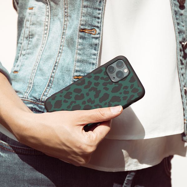 imoshion Design Hülle Samsung Galaxy A12 - Leopard - Grün / Schwarz