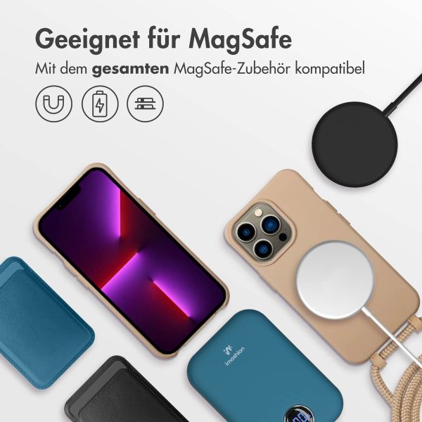 imoshion Color Backcover mit abnehmbarem Handykette und MagSafe Apple iPhone 13 Pro - Nude