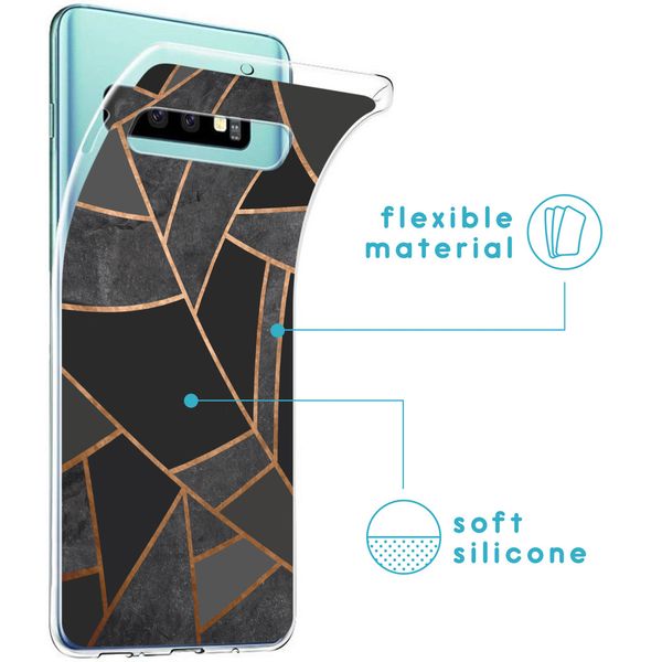 imoshion Design Hülle für das Samsung Galaxy S10 - Black Graphic