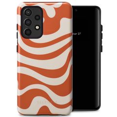 Selencia Vivid Tough Back Cover für das Samsung Galaxy A52(s) (5G/4G) - Dream Swirl Orange