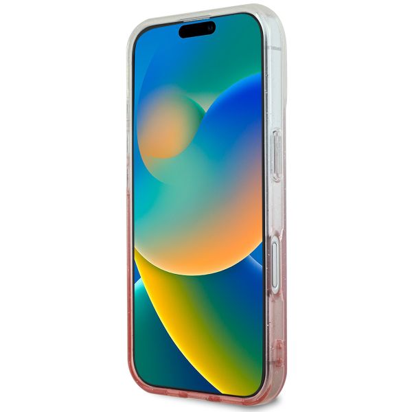 Guess MagSafe IML Glitter Gradient Case Apple iPhone 16 - Pink