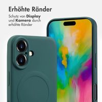 imoshion Color Back Cover mit MagSafe für das Apple iPhone 16 - Dunkelgrün