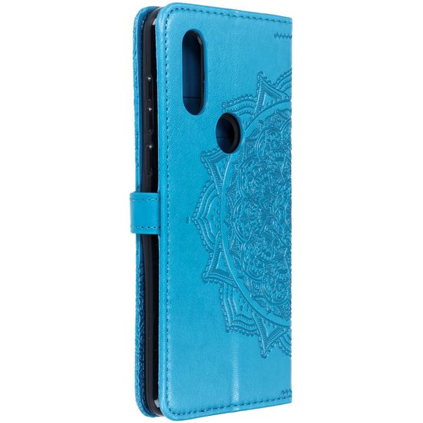 Mandala Klapphülle Türkis für das Motorola One Vision