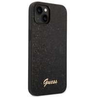 Guess Glitter Flakes Back Cover Apple iPhone 14 - Schwarz
