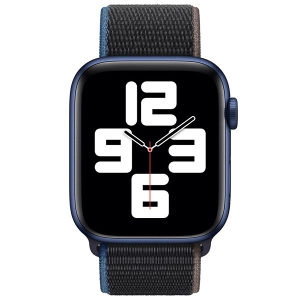 Apple Sport Loop Armband für Apple Watch Series 1 bis 10 / SE / Ultra (2) (44/45/46/49 mm) - Charcoal - XL