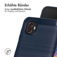 imoshion Brushed Back Cover für das Samsung Galaxy Xcover 6 Pro - Dunkelblau