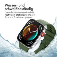 imoshion Silikonband für das  Huawei Watch Fit 4 / 4 Pro - Military Green