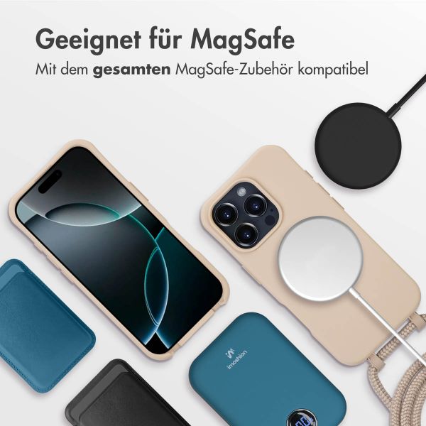 imoshion Color Backcover mit abnehmbarem Handykette und MagSafe Apple iPhone 16 Pro Max - Nude