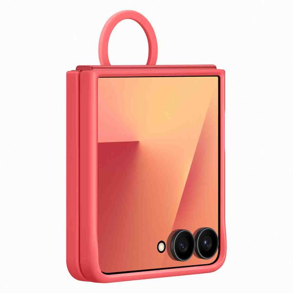 Samsung Original Silikon Cover Ring Samsung Galaxy Z Flip 7 - Red