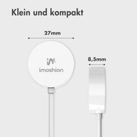 imoshion Ladekabel für die Apple Watch USB-C und USB-A – 1 Meter – Weiß