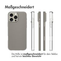 Accezz TPU Clear Cover für das Apple iPhone 16 Pro Max - Transparent