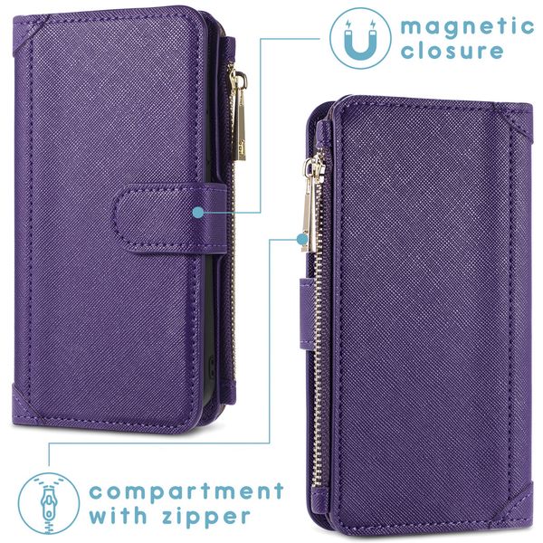 imoshion Luxuriöse Portemonnaie-Klapphülle Samsung Galaxy S21 - Violett
