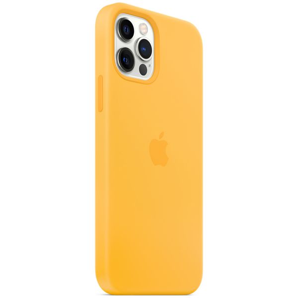 Apple Silikon-Case MagSafe für das Apple iPhone 12 (Pro) - Sunflower