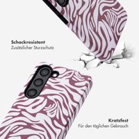 Selencia Vivid Tough Back Cover für das Samsung Galaxy S23 - Trippy Swirl Dark Rose