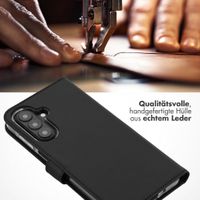 Selencia Echtleder Klapphülle Samsung Galaxy A27 (5G) - Schwarz