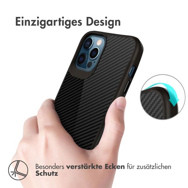 imoshion Rugged Hybrid Carbon Case für das iPhone 12 (Pro) - Schwarz