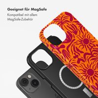 Selencia Vivid Tough Back Cover mit MagSafe für das iPhone 14 - Tropical Vibes Apricot