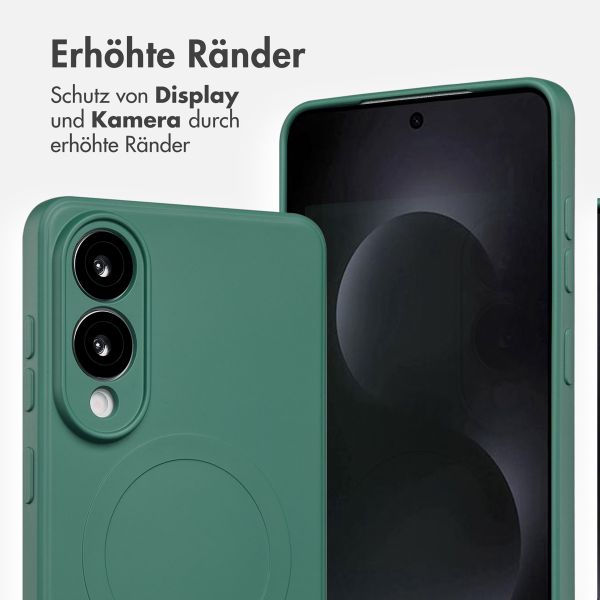 imoshion Color Back Cover mit MagSafe Samsung Galaxy S25 Edge - Dunkelgrün