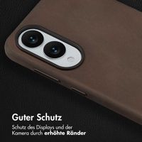 Accezz Vintage Leather Magsafe Backcover Samsung Galaxy S25 Edge - Rustic Brown