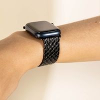 Selencia Drachenarmband aus Stahl für die Apple Watch Series 1 bis 10 / SE / Ultra (2) (44/45/46/49 mm) - Schwarz