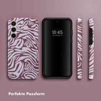 Selencia Vivid Back Cover Samsung Galaxy A55 - Trippy Swirl Dark Rose