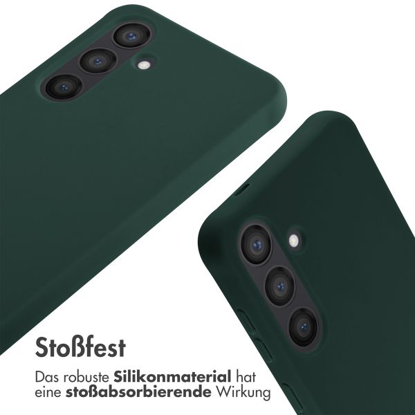 imoshion Silikonhülle mit Band für das Samsung Galaxy S24 - Dunkelgrün