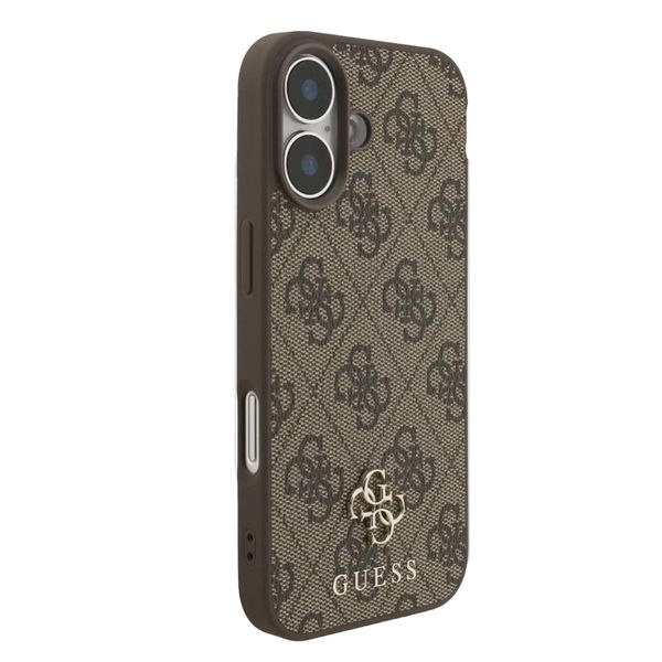 Guess 4G Metal Logo Back Cover MagSafe Apple iPhone 17 - Braun