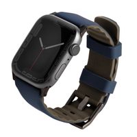 Uniq Linus AiroSoft™ Silikonarmband für die Apple Watch Series 1 bis 10 / SE / Ultra (2) (44/45/46/49 mm) - Nautisches Blau