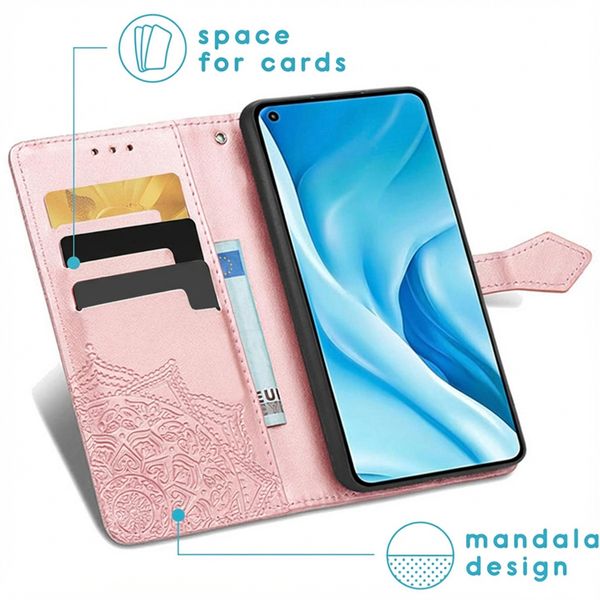 imoshion Mandala Klapphülle Xiaomi Mi 11 Lite (5G/4G) / 11 Lite 5G NE - Rosé gold