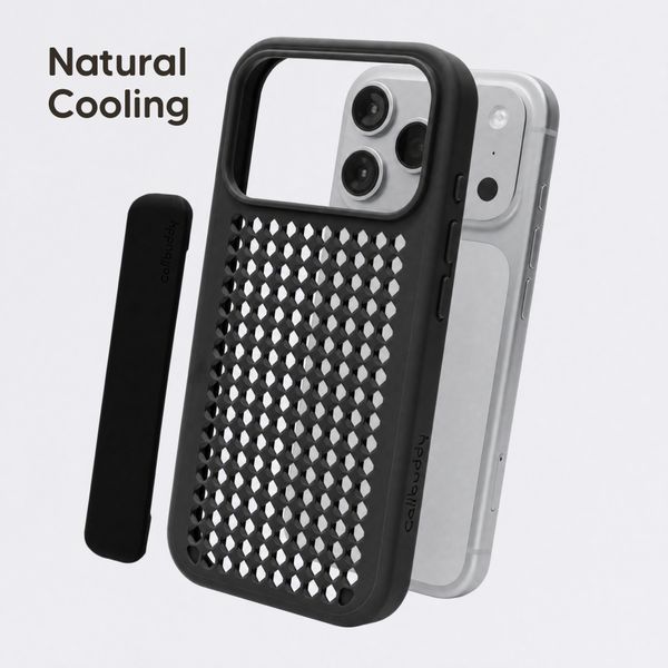Callbuddy Hülle mit Strap Apple iPhone 17 Pro - Epic Black
