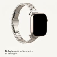 Selencia Slim Stahlgliederarmband für Apple Watch | 38/40/41/42 mm - Polarstern