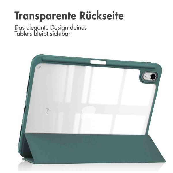 imoshion Trifold Hardcase Klapphülle Apple iPad 11 (2025) 11 Zoll A16 / iPad 10 (2022) 10.9 Zoll - Grün