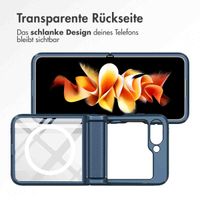 imoshion Rugged Clear Back Cover mit MagSafe für dasSamsung Galaxy Z Flip 6 - Dunkelblau