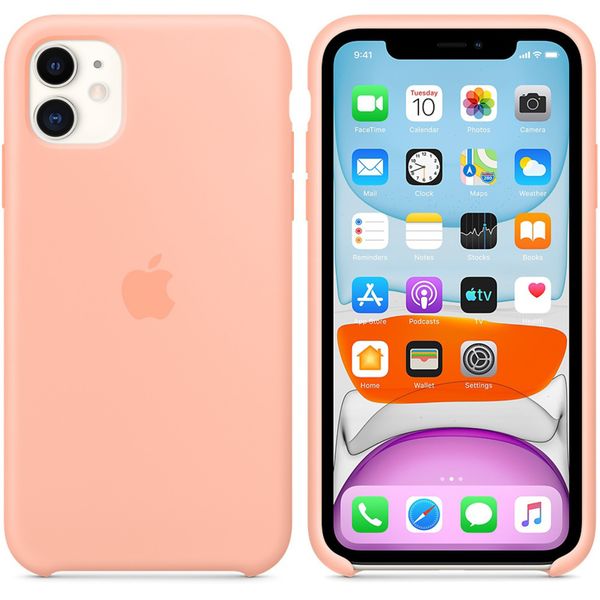 Apple Silikon-Case für das Apple iPhone 11 - Grapefruit