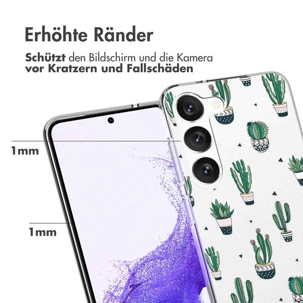 imoshion Design Hülle für das Samsung Galaxy S23 - Allover Cactus