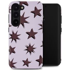 Selencia Vivid Back Cover Samsung Galaxy S23 - Stars Plum Lilac