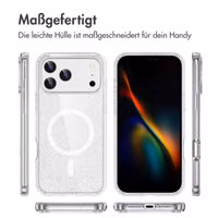 imoshion Sparkle Back Cover mit MagSafe Apple iPhone 17 Pro Max - Transparent