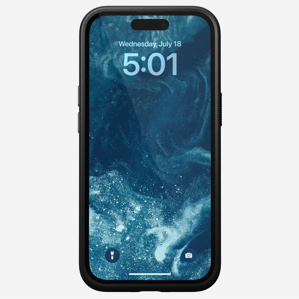 Nomad Modern Leather Case mit MagSafe Apple iPhone 15 - Schwarz