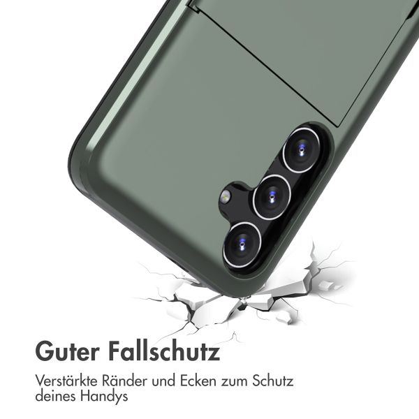 imoshion Backcover mit Kartenfach für das Samsung Galaxy S24 Plus - Dunkelgrün