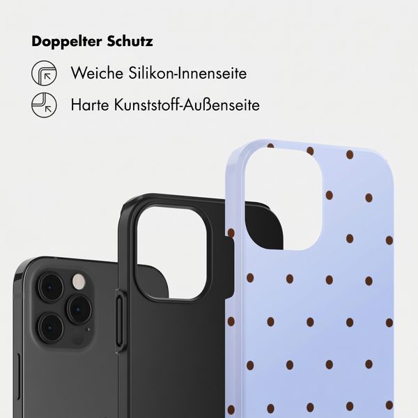 Selencia Vivid Back Cover Apple iPhone 12 (Pro) - Happy Dots Digital Sky