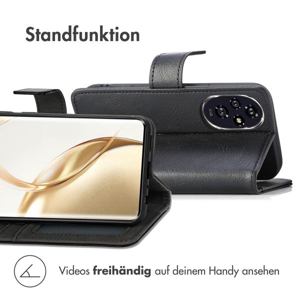 imoshion Luxuriöse Klapphülle Honor 200 Pro - Schwarz