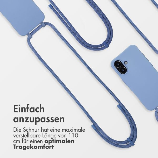 imoshion Color Backcover mit abtrennbarem Band MagSafe für das iPhone 16 - Ash Blue