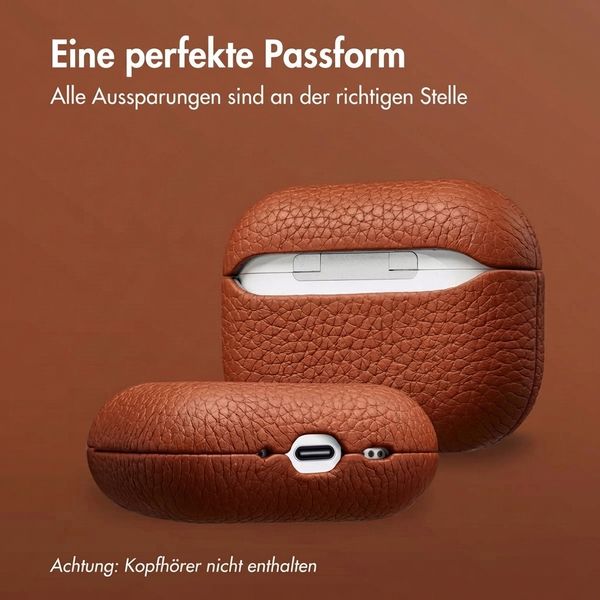 Accezz Echtleder Case  Apple Airpods Pro 3 - Cognac